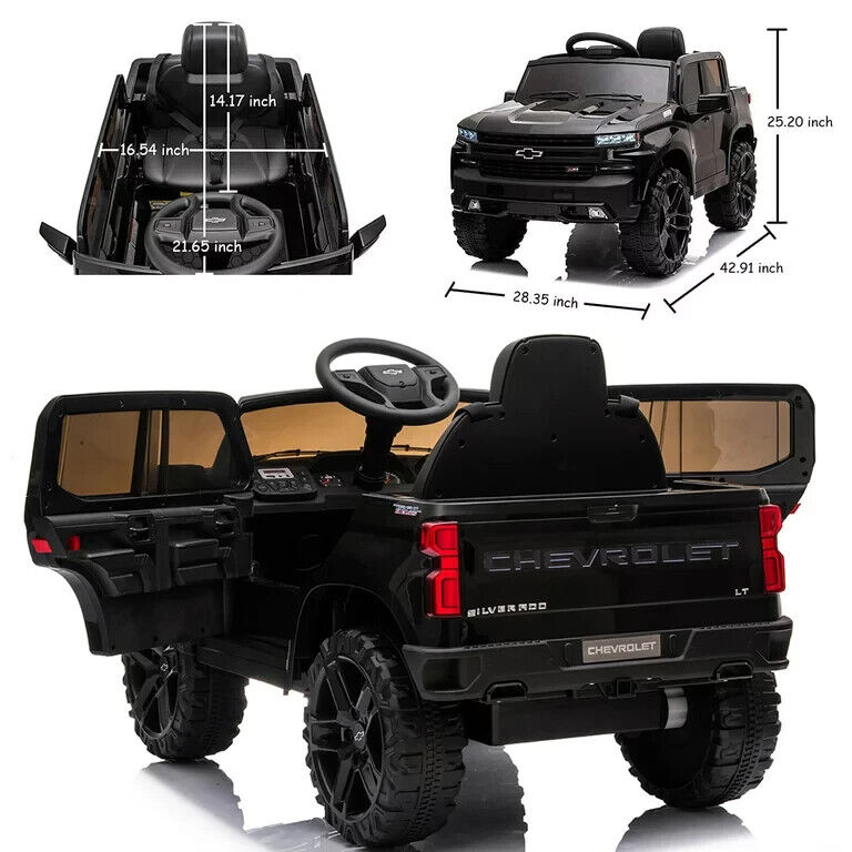 Rev Up the Fun with the Funtok Chevrolet Silverado 12V Electric Ride-On Car for Kids