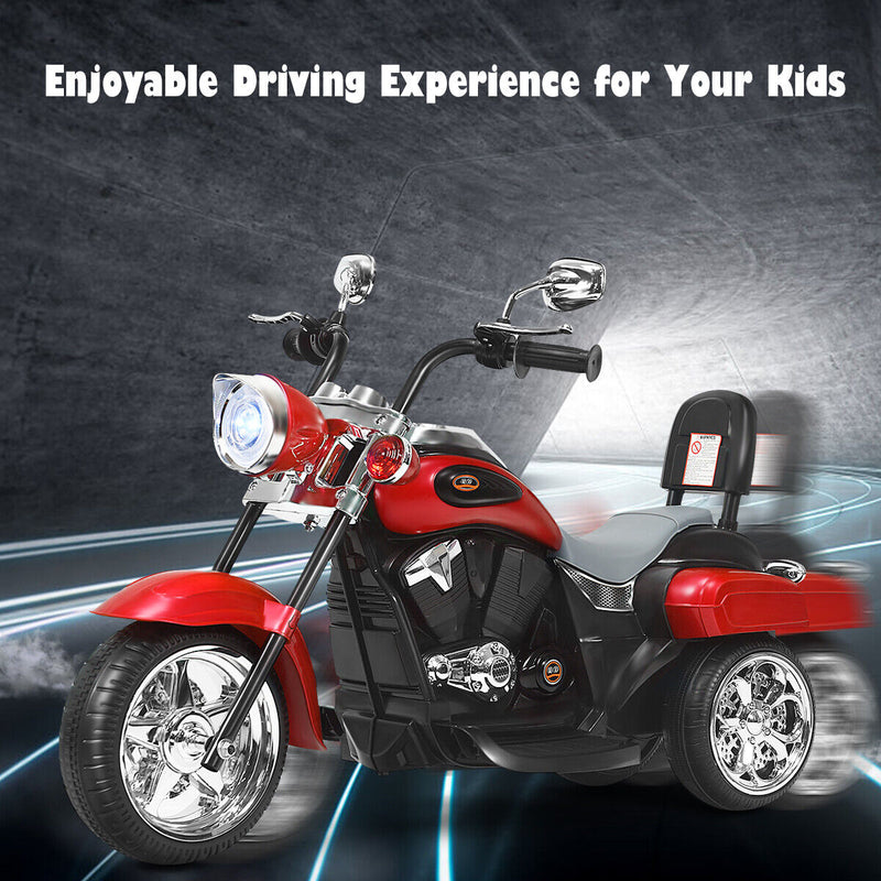 Rev up the Fun with the Honeyjoy 6V Kids Chopper Motorcycle Trike in Red