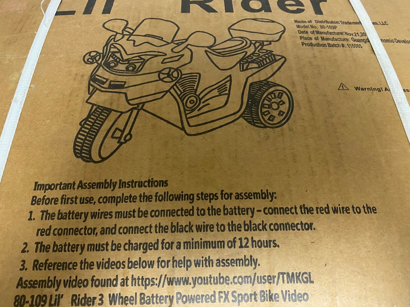 Rev Up the Fun with the New Lil Rider 80-109P 3 Wheel Ride-On!