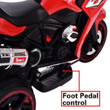 Rev Up the Fun with the TAMCO Kids Electric Ride-On Motorcycle - 12V with Three Light-Up Wheels!