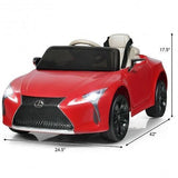 Rev Up Your Child's Playtime with the Lexus LC500 Licensed Remote Control Electric Car in Red