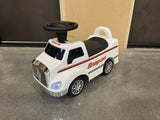 Rev Up Your Child's Playtime with the Snap On Tools White Truck Ride-On Toy - Complete with Sound Effects!