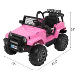 Revamped Electric Dual Drive Ride On Toy with 2.4G RC Control - Perfect Christmas Gift for Kids