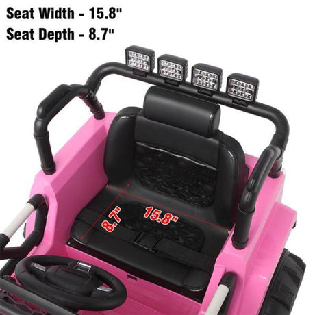 Revamped Electric Dual Drive Ride On Toy with 2.4G RC Control - Perfect Christmas Gift for Kids