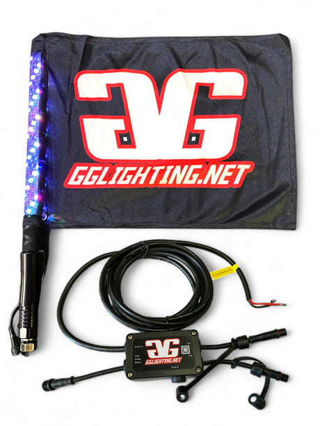 Revo 1.5' RGB Bluetooth Lighted Whip GGLighting