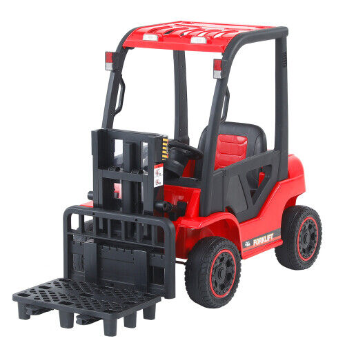 Revolutionize Playtime with the 12V7A Electric Frame Lifting Rod Ride-On Forklift for Kids: 3 Speeds and LED Lights Included!