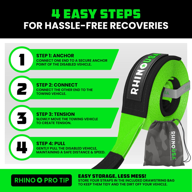 4" x 30' Ultimate Recovery Tow Strap