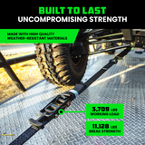 2" x 8' Vehicle Tie-Down Kit (J-Hooks)