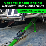 2" x 8' Vehicle Tie-Down Kit (J-Hooks)