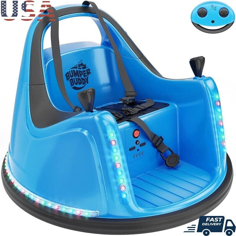 12V Electric Ride-On Car for Kids with Remote Control and 2-Speed Bumping Toy for Toddlers