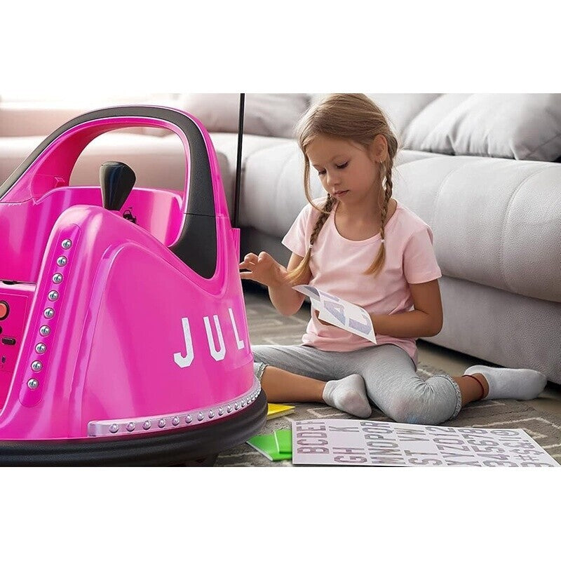 12V Electric Ride-On Car for Kids with Remote Control and 2-Speed Bumping Toy for Toddlers