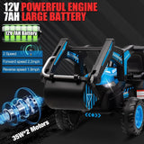12V Electric Ride-On Excavator with Detachable Trailer and Remote Control