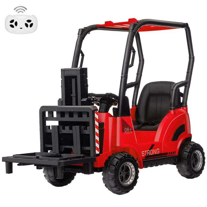 12V Ride-On Forklift Car with Liftable Fork and Pallet Tent