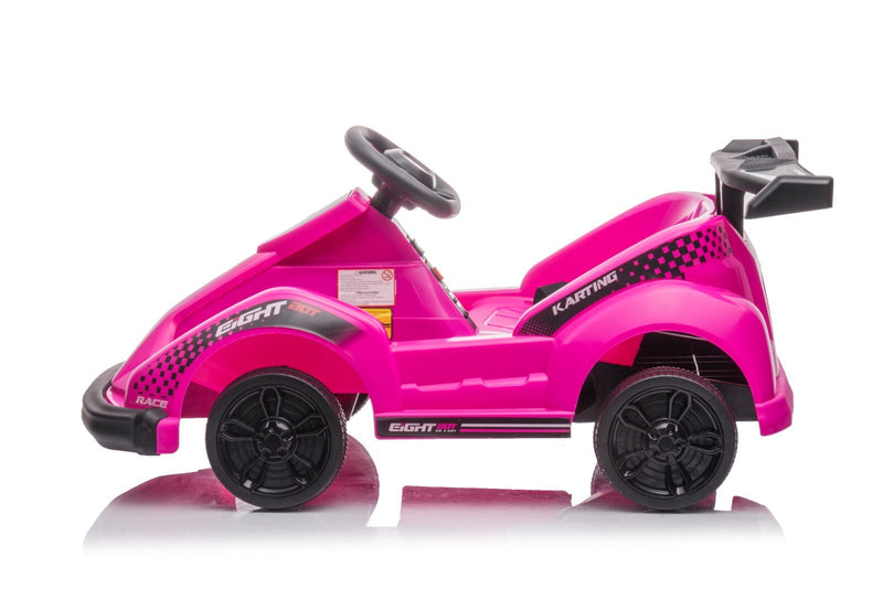 Kids 6V Battery-Powered Four-Wheel Ride-On Go-Kart Toy