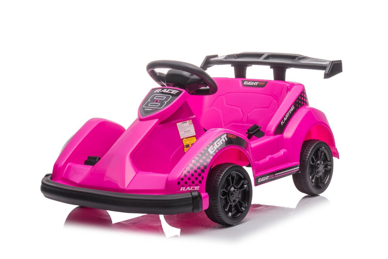 Kids 6V Battery-Powered Four-Wheel Ride-On Go-Kart Toy