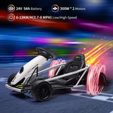 24V Electric Ride-On Go-Kart for Kids High-Speed Drifting Car Toy