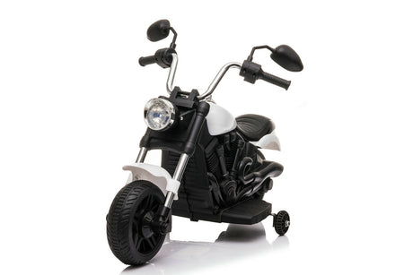 Kids Ride-On Harley Chopper Style Bike with Safety Training Wheels and 6V Battery