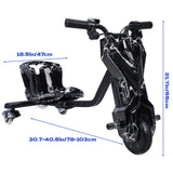 Kids Ride-On Drift Tricycle with Large Wheels for Ages 8 and Up