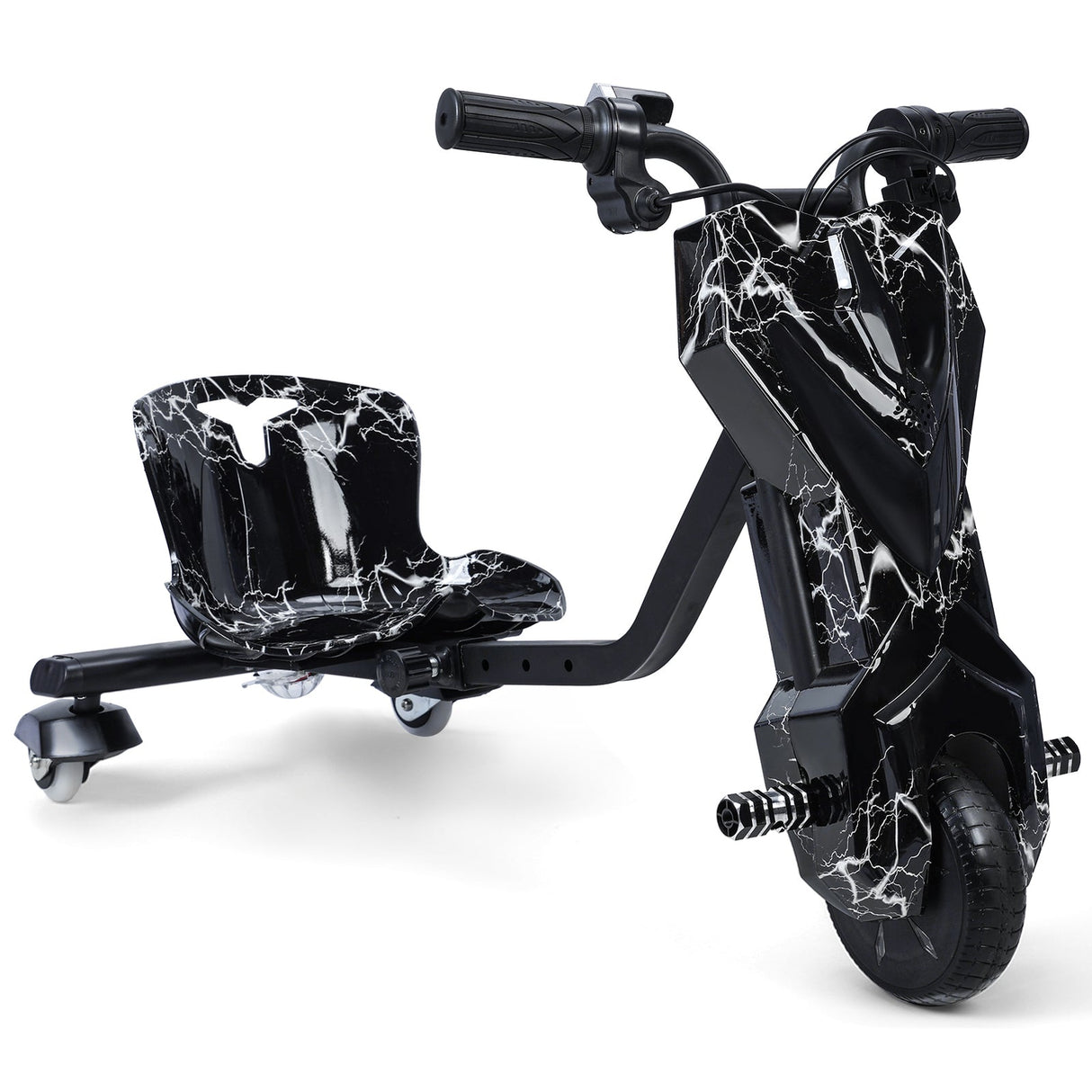 Kids Ride-On Drift Tricycle with Large Wheels for Ages 8 and Up