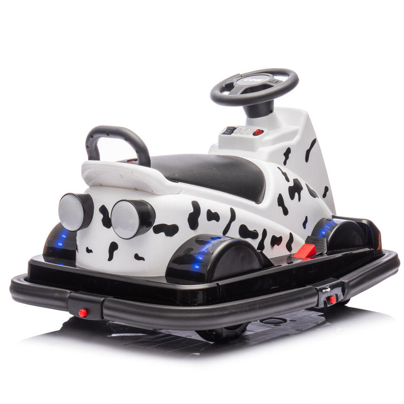 Ride-On Motorized Bumper Car with Integrated System and Cute Design for Ages 3-5