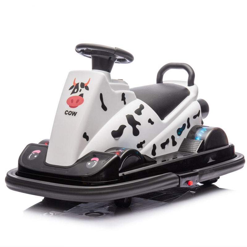 Ride-On Motorized Bumper Car with Integrated System and Cute Design for Ages 3-5