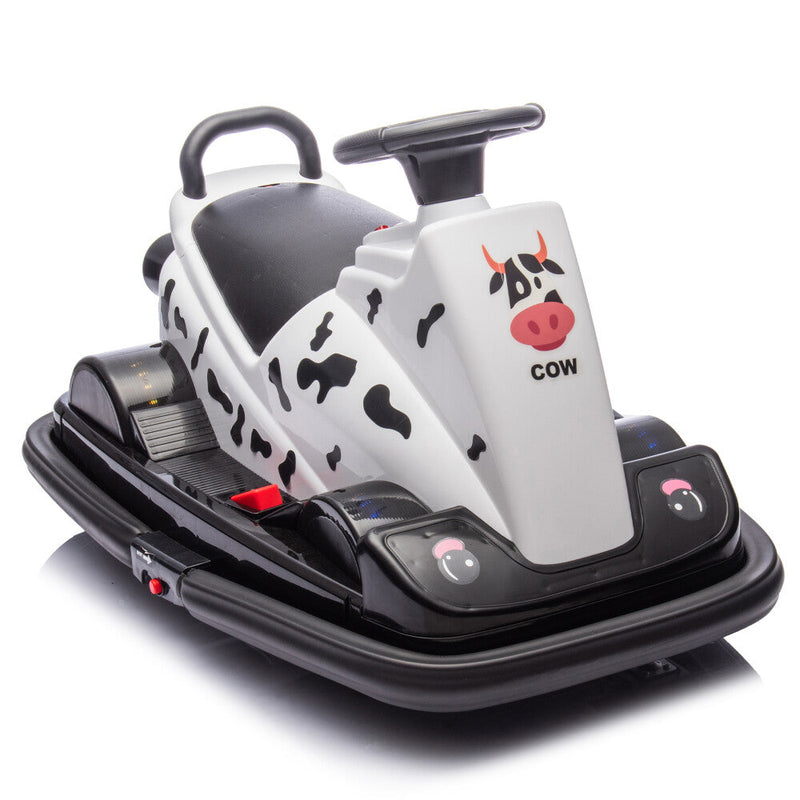 Ride-On Motorized Bumper Car with Integrated System and Cute Design for Ages 3-5