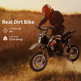 36V Battery-Powered Off-Road Electric Ride-On Motorcycle for Kids