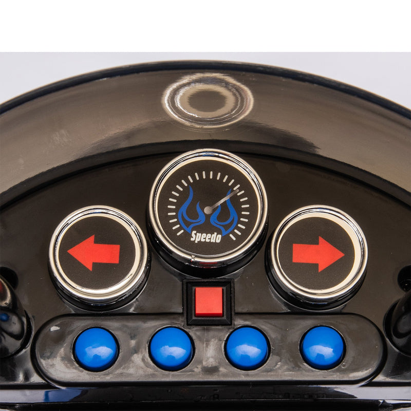 Electric 6V 3-Wheel Ride-On Motorcycle with LED Lights for Toddlers and Kids