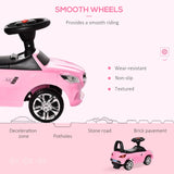 Red Baby Ride-On Sliding Car with Horn, Music, Lights, and Storage – No Power Needed