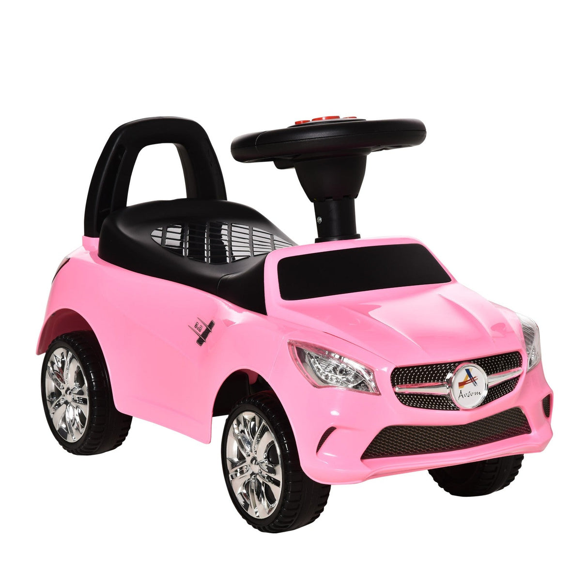 Ride-On Sliding Car with Horn, Music, Lights, and Storage – No Power Needed