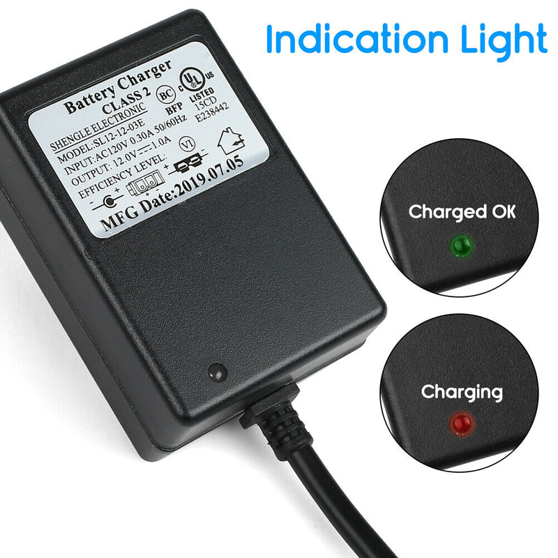 Ride On Toy Battery Charger for Yamaha Raptor 700R and Toyota FJ Cruiser - 12V