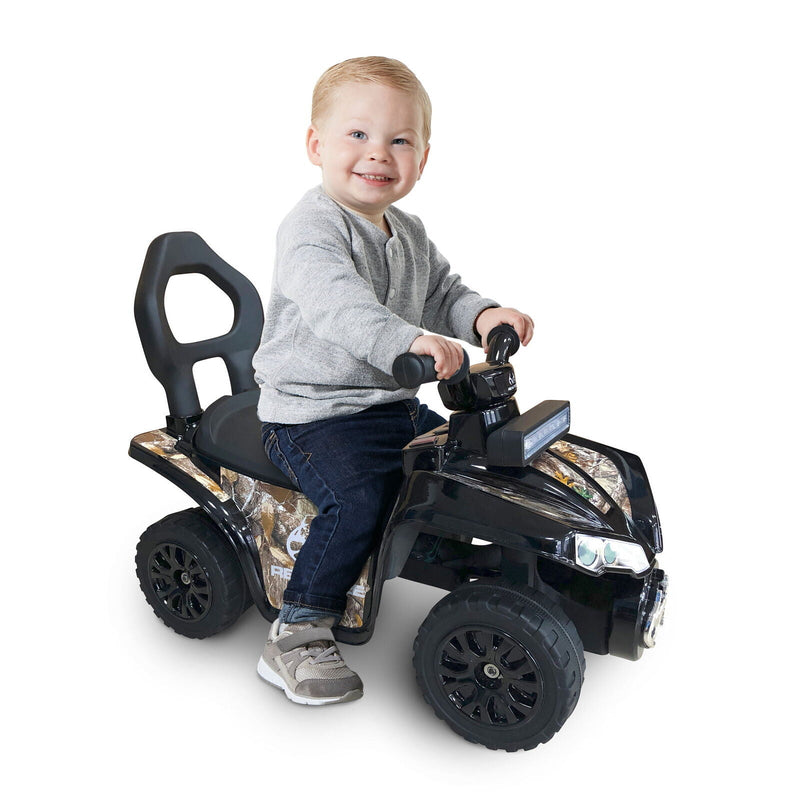 Camo Ride-On Toy Car with Storage Seat and 3 Animal Sounds