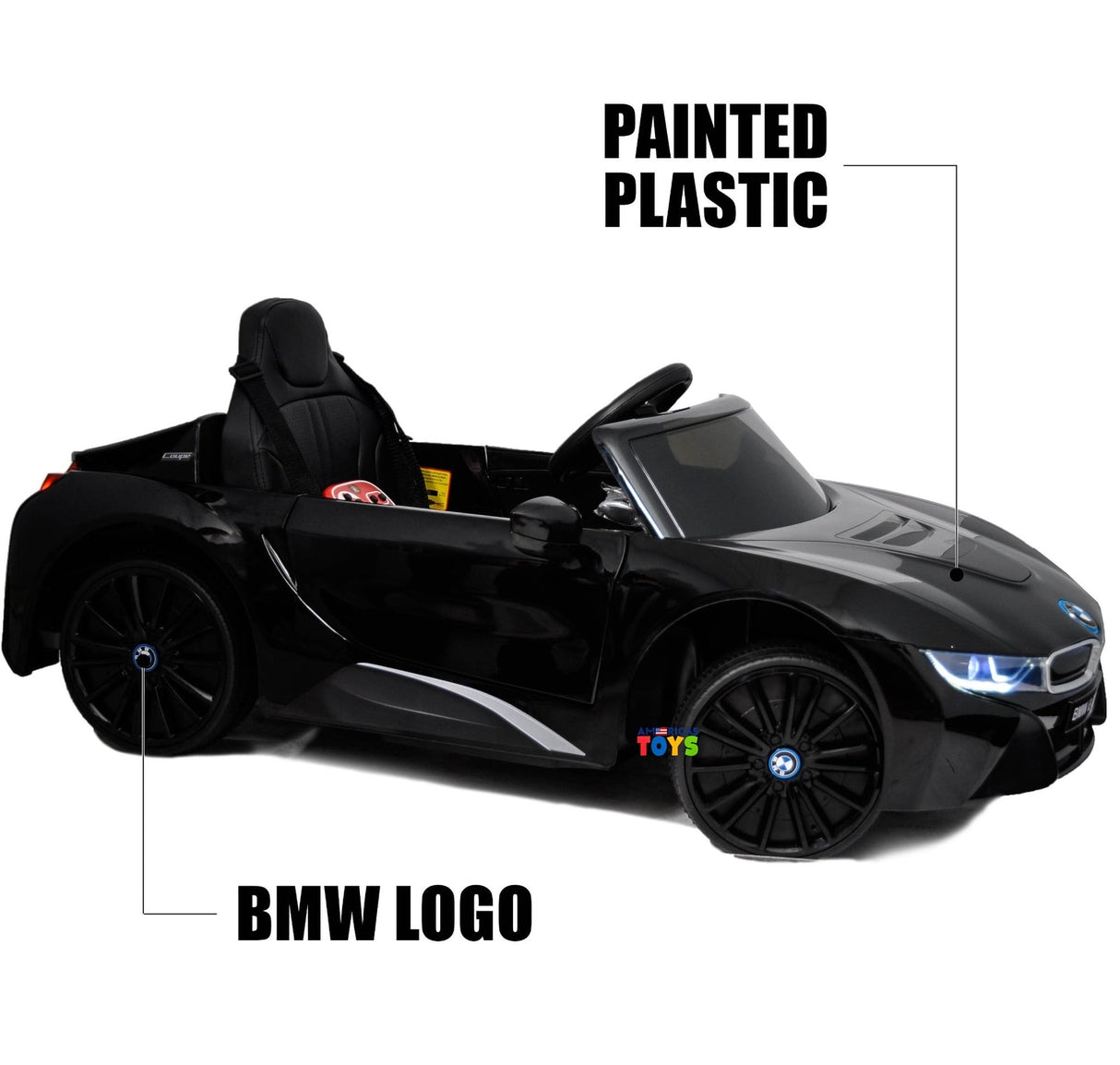 12V Licensed BMW Kids Ride-On Coupe with RC, MP3, and Single Seat in Multiple Colors