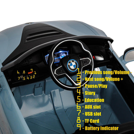 12V Licensed BMW Kids Ride-On Coupe with RC, MP3, and Single Seat in Multiple Colors