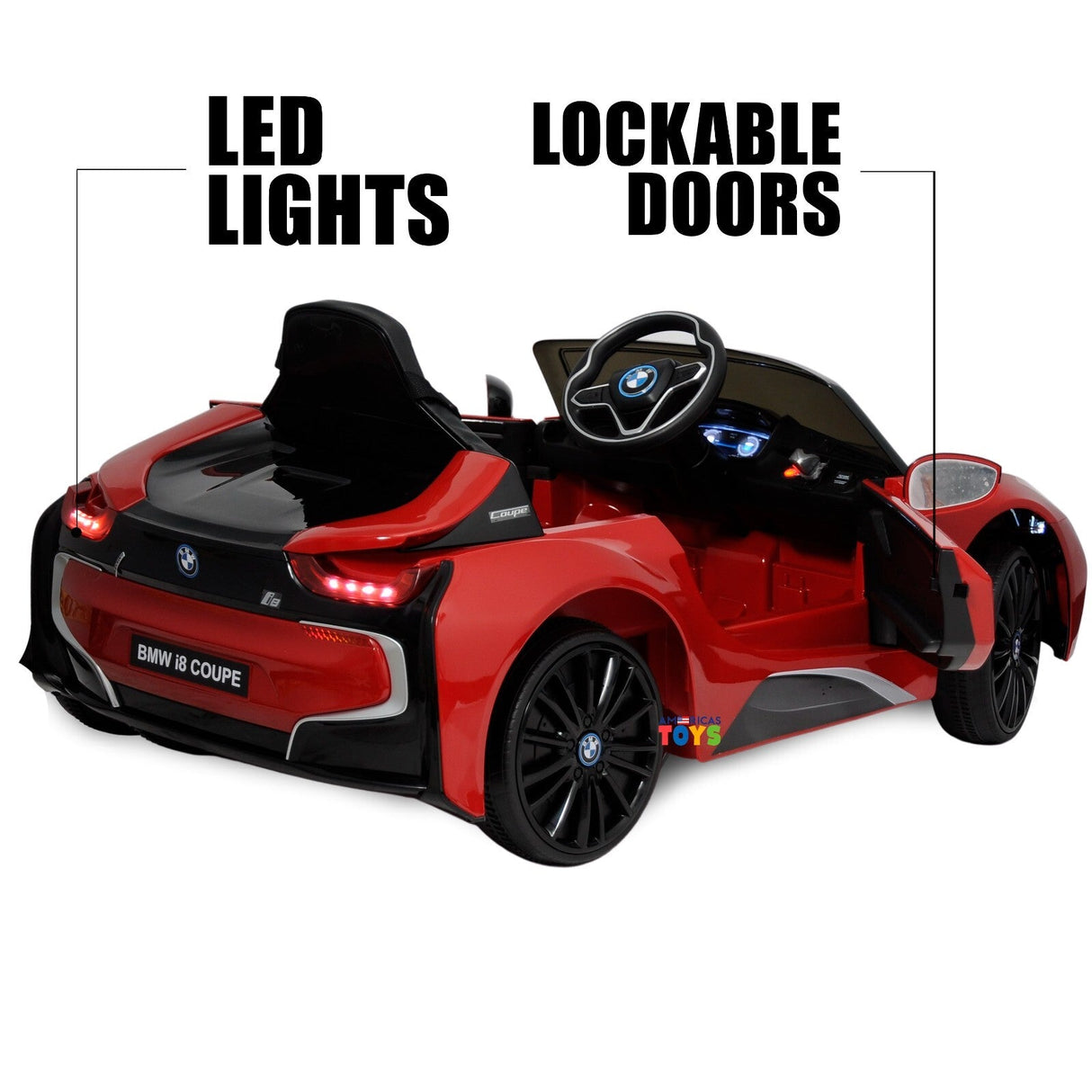 12V Licensed BMW Kids Ride-On Coupe with RC, MP3, and Single Seat in Multiple Colors