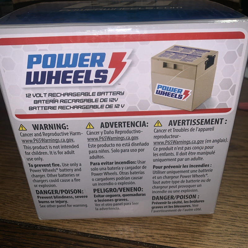 12-Volt 12Ah Rechargeable Replacement Battery for Preschool Ride-On Vehicles