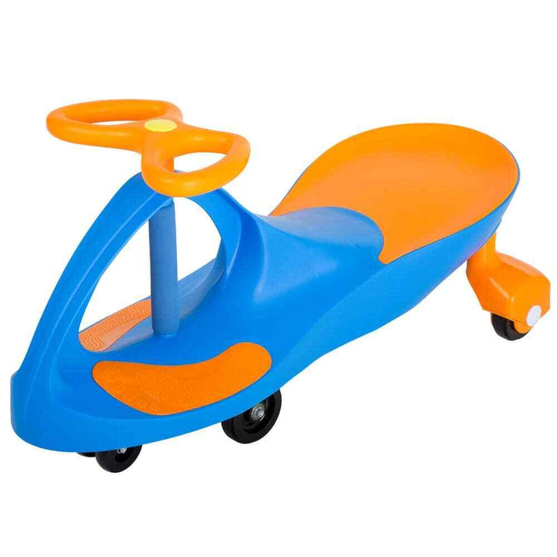 Blue and Orange Wiggle Ride-On Toy Car for Kids