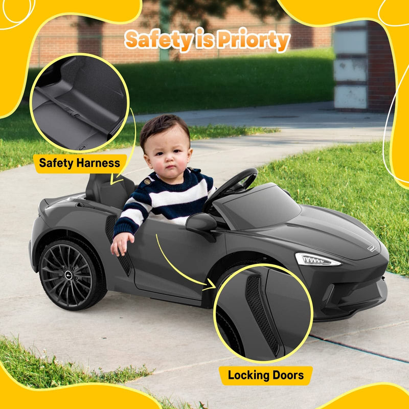 12V Licensed McLaren Battery-Powered Kids Ride-On Sports Car with 2 Speeds