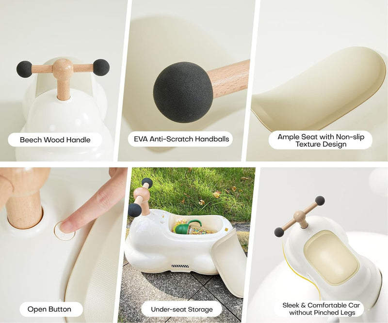 Toddler Ride-On Toy Vehicle for Boys and Girls with Easy Steering and Durable Design