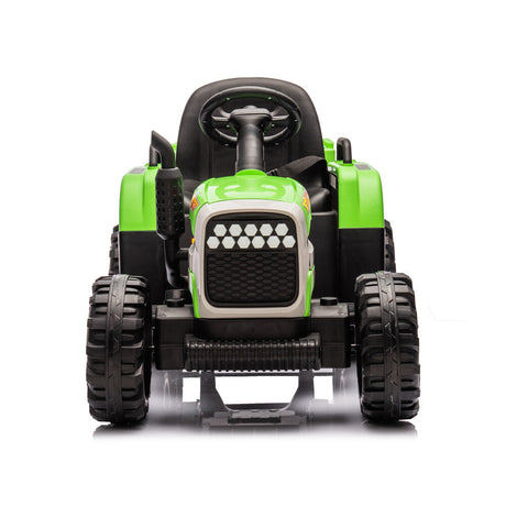 24V Battery-Powered Electric Ride-On Tractor with Trailer and Dual 200W Motors