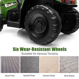 Ride-On Tractor with Trailer and Remote Control for Kids 3+ Years with Lights