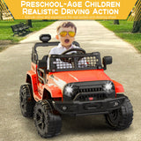 12V Battery-Powered Electric Ride-On Truck with Remote Control and LED Lights