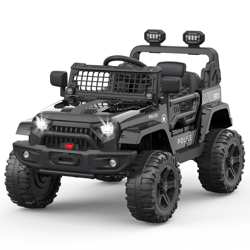 12V Battery-Powered Electric Ride-On Truck with Remote Control and LED Lights