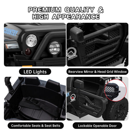 12V Battery-Powered Ride-On Electric Truck Car with Remote Control