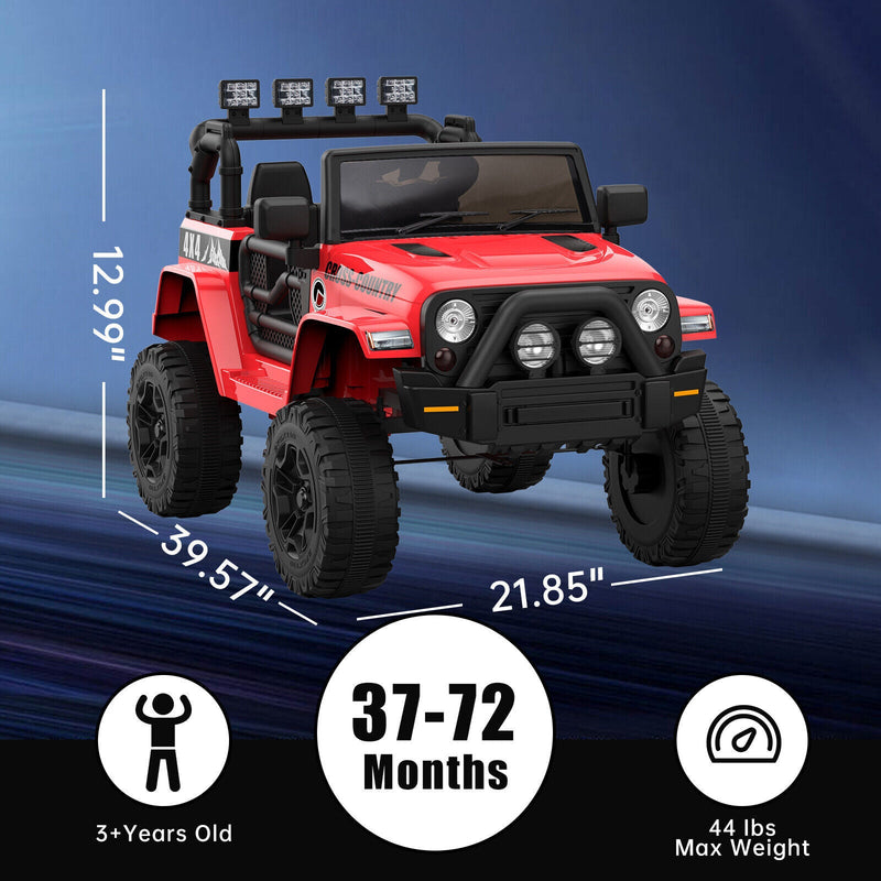 12V Battery-Powered Ride-On Electric Truck Car with Remote Control