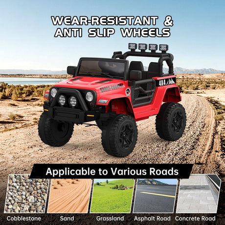 12V Battery-Powered Ride-On Electric Truck Car with Remote Control