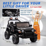 12V Kids Electric Ride-On Truck Car with Parental Remote Control Toy Vehicle