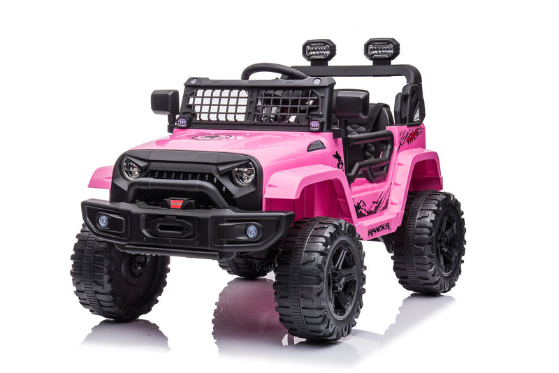 12V Kids Electric Ride-On Truck Car with Remote Control and Spring Suspension