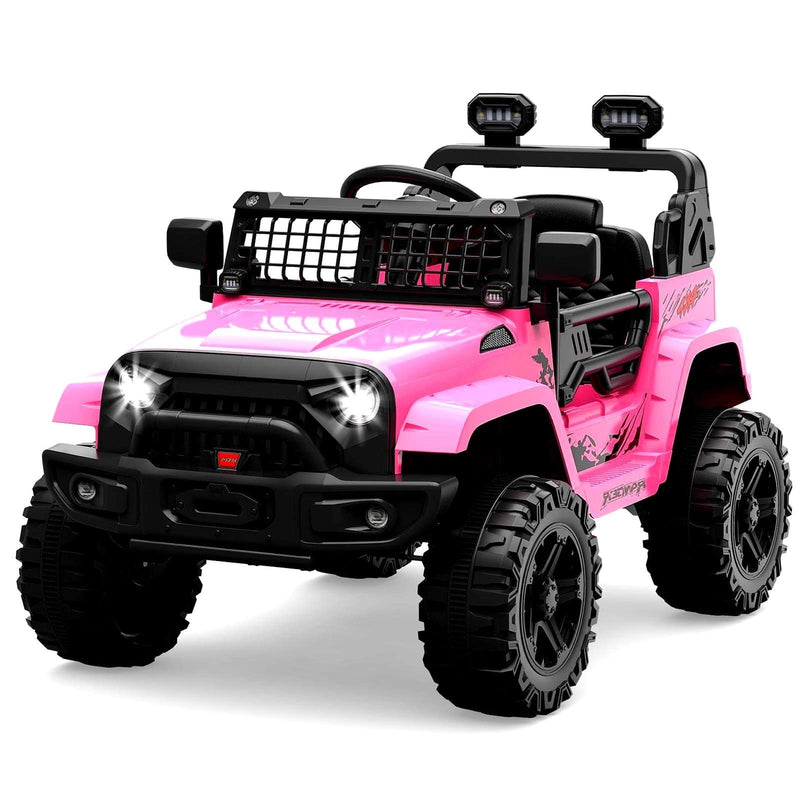 12V Kids Electric Ride-On Truck Car with Remote Control and Spring Suspension