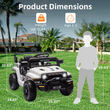 12V Ride-On Truck Car Toy with Parent Remote Control for Kids Ages 3-5